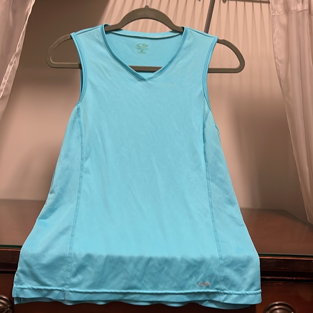 Champion Women's Medium Blue Sleeveless Active Athletic Sleeveless Tank Jersey
